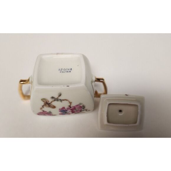 Vintage Small Tea Creamer And Sugar Bowl Made In Japan 120/88 Elegant Beautiful - Picture 6 of 10